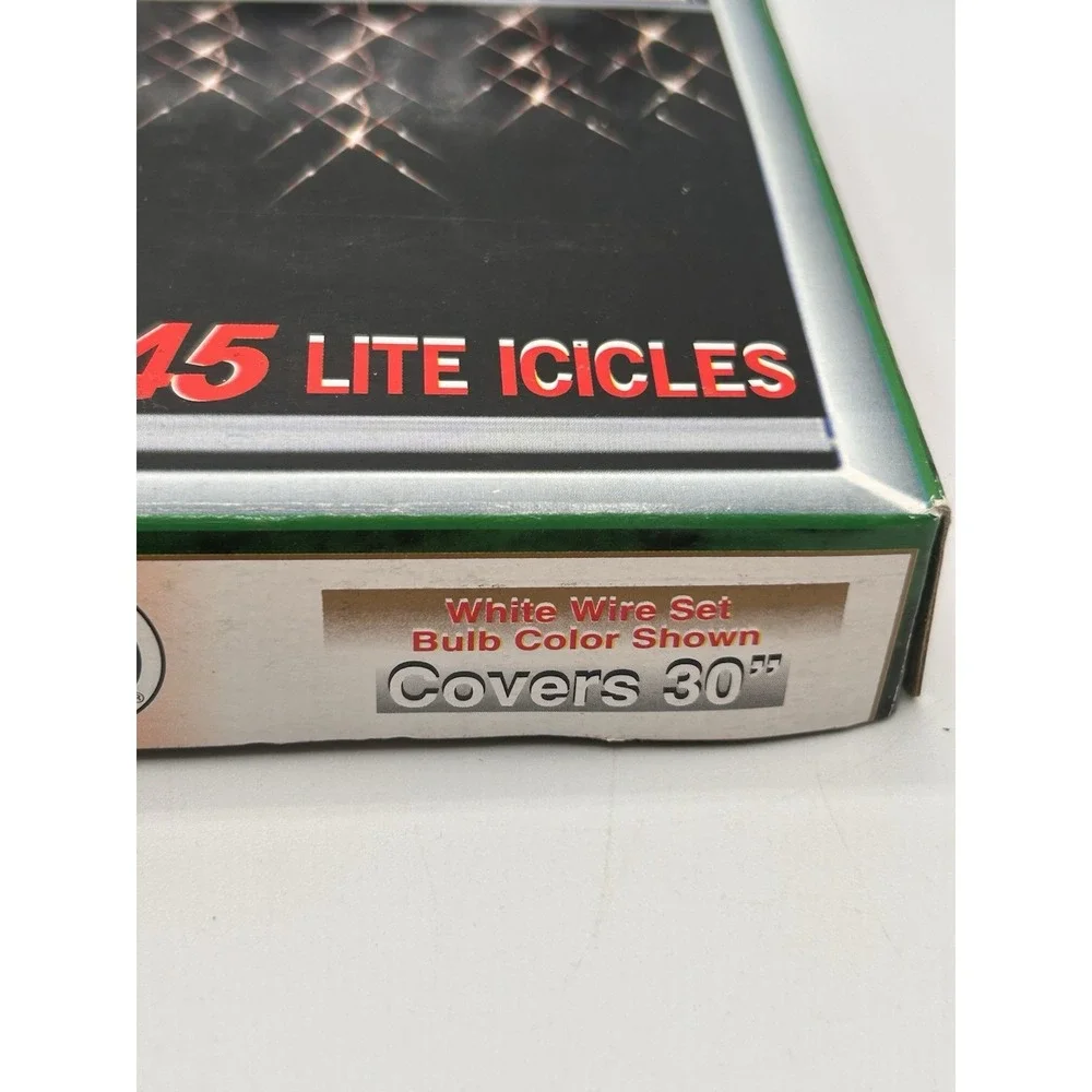 Vintage Holiday Lite 45‎ Lite Icicles Multicolored Lights Lot Of 2